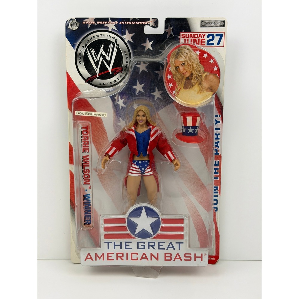 WWE The Great American Bash Torris Wilson Figure 2004 Jakks Pacific Brand New